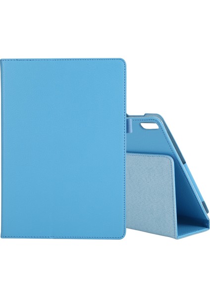 Lenovo Tab 4 10 Plus (TB-X704) / Sekme 4 10 (TB-X304) Litchi Doku Kılıfı Gökyüzü Mavisi (Yurt Dışından) fiyatları