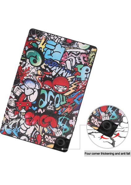 Lenovo Tab M10 Hd 2. Gen TB-X306 Boyalı Desen Kılıfı Graffiti (Yurt Dışından) fırsatları