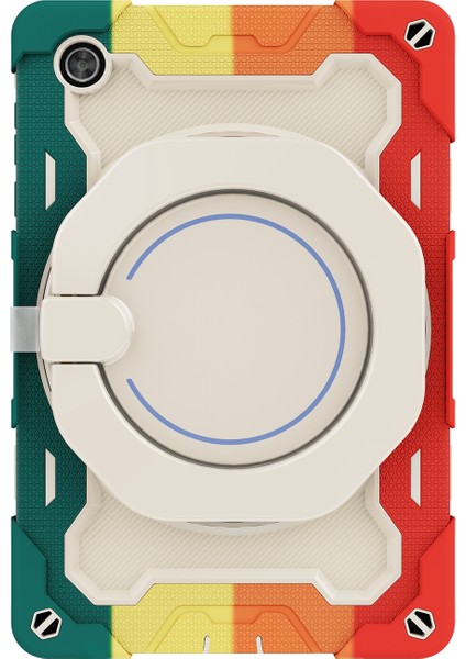 Silikon + Pc Kılıfı Lenovo M10 Hd Gen 2 X306 Renkli Kırmızı (Yurt Dışından)