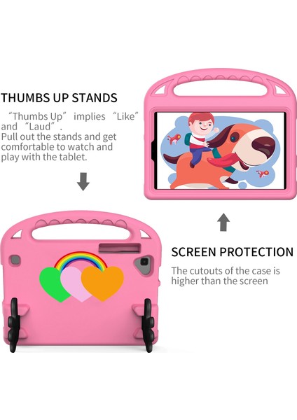 Lenovo Tab M10 TB-X306F / X306X Pembe Için Palm Tutucu Tablet Kılıfı (Yurt Dışından) fırsatları