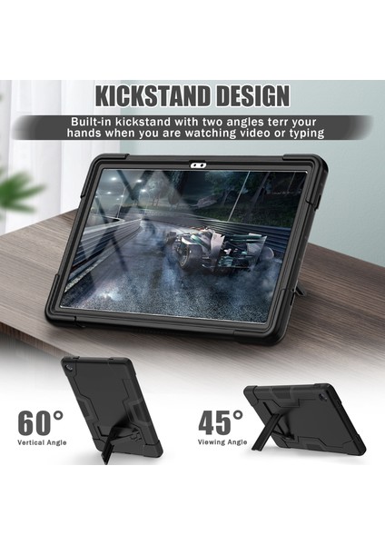 Lenovo Tab M10 Için Tablet Kılıfı Plus 10.6 3. Gen 2022 Siyah (Yurt Dışından)