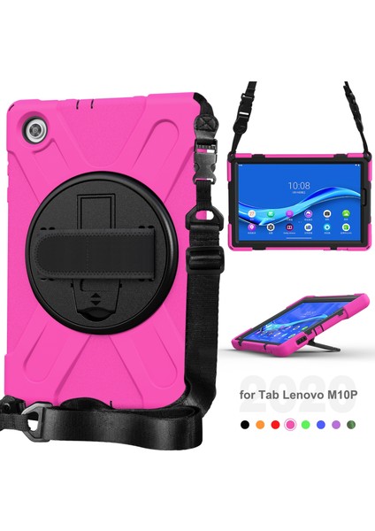 Lenovo Tab M10 Plus TB-X606F Şok Geçirmez Silikon+Pc Kılıfı Kırmızı (Yurt Dışından) fırsatları