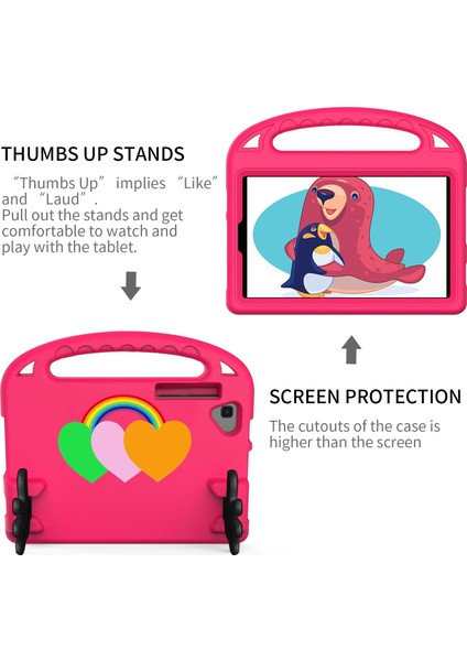 Lenovo Için Palmiye Tutucu Tablet Çanta M10 Artı Kirmizı Gül (Yurt Dışından) fırsatları