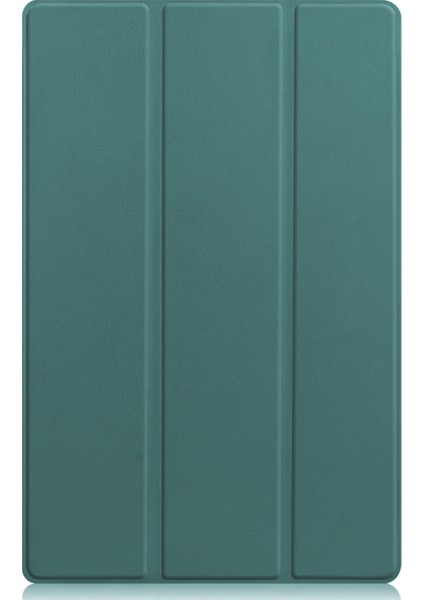 Lenovo Için P11 (TB-J606F) Deri Çantası Koyu Yeşil (Yurt Dışından)