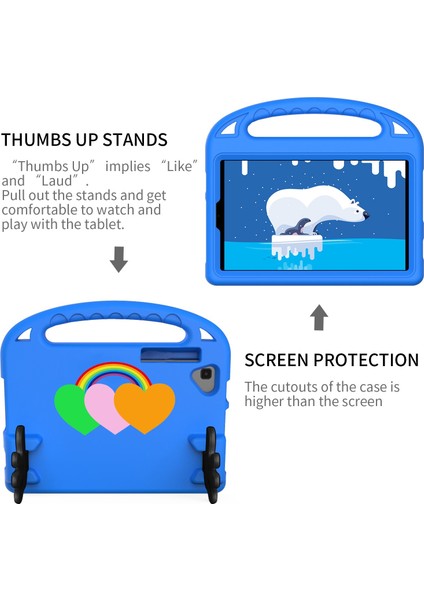 Lenovo Tab M10 Için Palm Tutucu Tablet Kılıfı Plus Mavi (Yurt Dışından) fırsatları