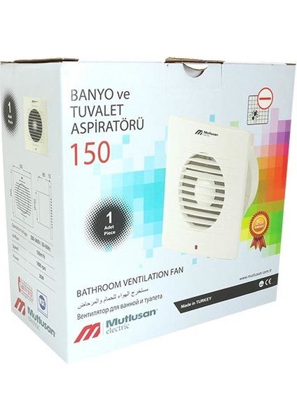 150LİK Banyo Tuvalet Aspirator (15CM) Mutlusan modelleri