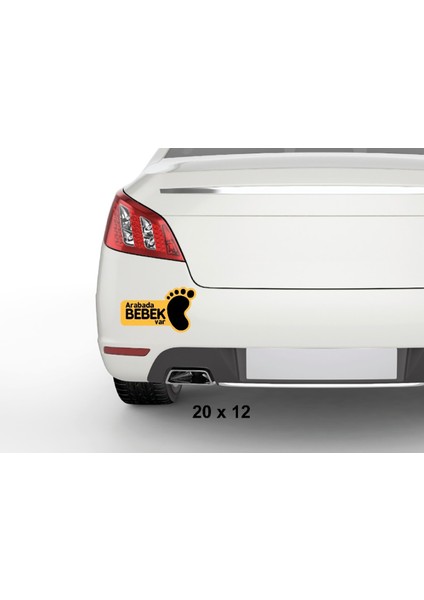 Arabada Bebek Var Araba Sticker fiyatları