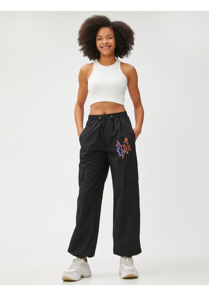 Crop Atlet Fitilli Halter Yaka Kolsuz