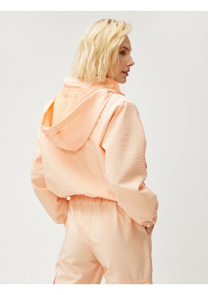 Oversize Crop Ceket Kapüşonlu Cepli fırsatları