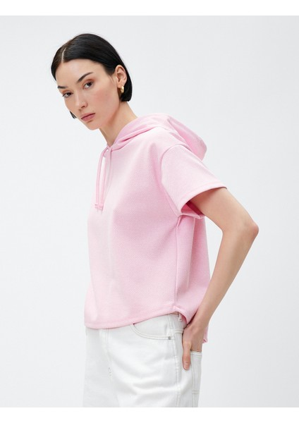 Kısa Kollu Sweatshirt Kapüşonlu fiyatları