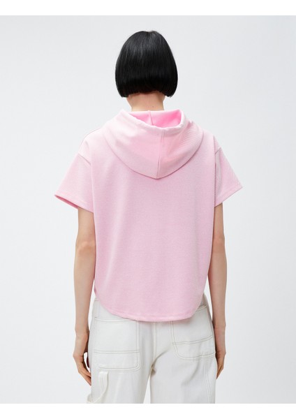 Kısa Kollu Sweatshirt Kapüşonlu fırsatları