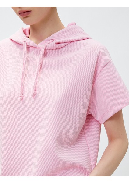 Kısa Kollu Sweatshirt Kapüşonlu indirimleri