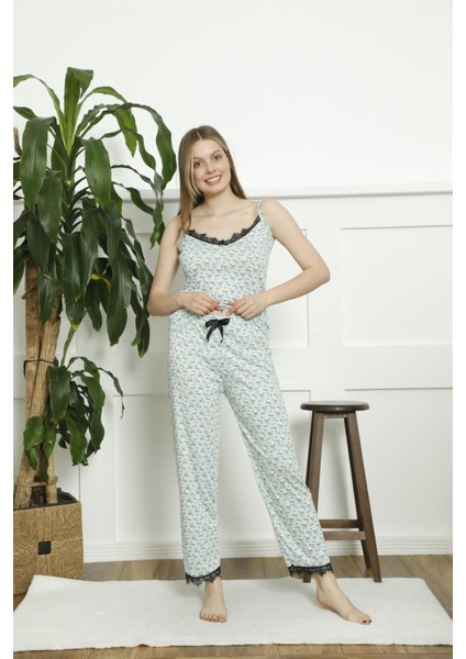 Bayan 3 Lü Pijama Takım 5200 Mint Yeşil