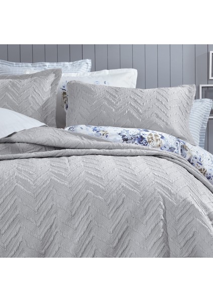 Bedding Curly Çift Kişilik Yatak Örtüsü Seti - Taş