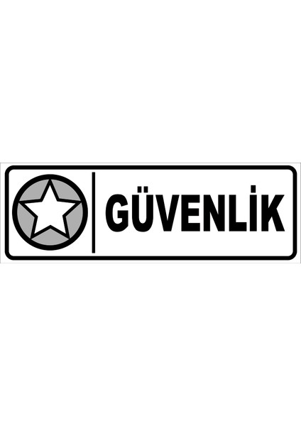 Güvenlik Levhası 10X30 Sticker