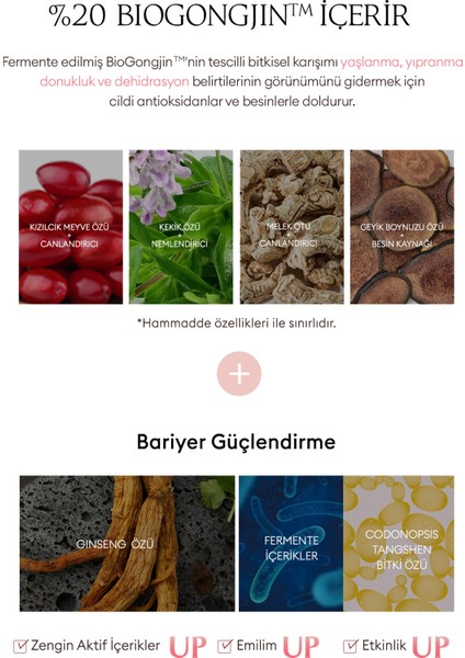 Derinlemesine Bakım Sağlayan, Cilde Sıkı Görünüm Veren Esans Chogongjın Chaeome Jin Essence