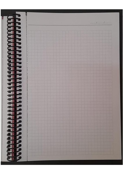 Sert Kapak Spralli Defter 120 Yaprak Kareli 17X24 Orta Boy 1 Adet Enjoy Every Moment Sert Kapak Defter
