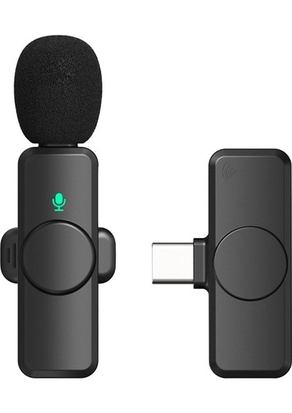 Röportaj Vloggers Siyah Için 2.4g Mikrofon (Yurt Dışından)