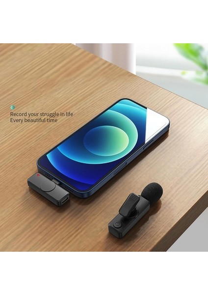 Röportaj Vloggers Siyah Için 2.4g Mikrofon (Yurt Dışından)