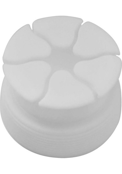 2x Silikon Mini Tutucu Depolama Sarı Kılıf Streç Kulaklık Kulaklık Sargısı Beyaz (Yurt Dışından)