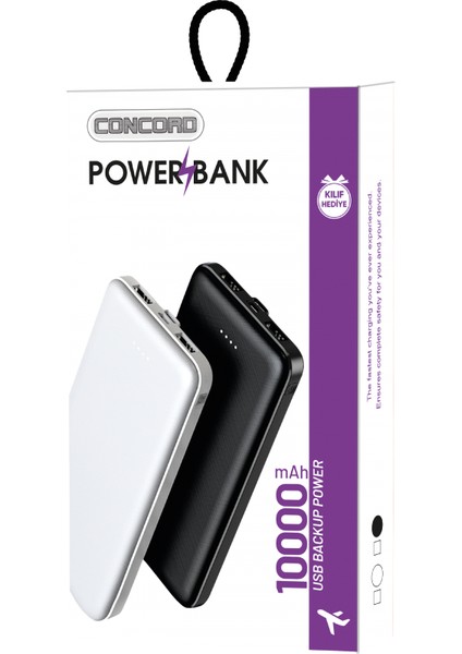 C-114 10000 Mah Portable Charger Powerbank