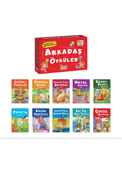 Bıcırık Yayınları Çocuk Yayınları  Çocuk 2.sınıf Arkadaş Öyküler (10 Kitap+Soru Kitapçığı)