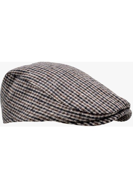 Mikro Kahve Desenli Astarlı Yün Kasket Şapka fiyatları