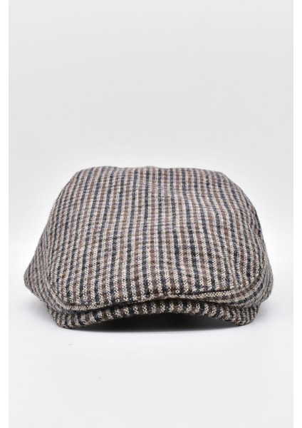 Mikro Kahve Desenli Astarlı Yün Kasket Şapka fırsatları