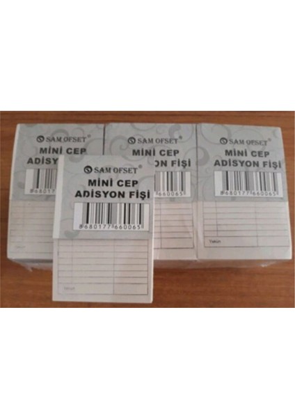 Mini Cep Adisyon Fişi, Adisyon Defteri 7X11 cm 100 Yapraklı Numaralı modelleri