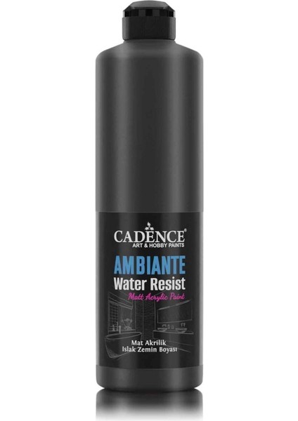 Ambiante Islak Zemin Boyası AWM08 Siyah 500ML + Katalizör 20GR