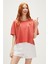 Lara Oversize T-Shirt Ginger Tarçın Basic Kadın Tişört10 2