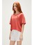 Lara Oversize T-Shirt Ginger Tarçın Basic Kadın Tişört10 3
