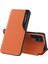 For Samsung Galaxy S23 Ultra Manyetik Kapatma Koruyucu Kılıf Anti-Fall View Pencere Folio Flip Kapak Stand ile Pu Deri Telefon Kılıfı (Yurt Dışından) 1