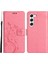 For Samsung Galaxy S23 Için Pu Pu Deri Stand Cüzdan Kılıfı Çiçek Kelebekleri Manyetik Toka Telefon Kapağı (Yurt Dışından) 1
