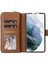 For Samsung Galaxy S23 Için Ultra Eller Serbest Stand Cüzdan Telefon Flip Case Pu Deri Manyetik 9 Kart Tutucu Yuvaları Zipper Cep Kapağı Kayışla (Yurt Dışından) 2