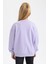 Kız Çocuk Relax Fit Bisiklet Yaka Baskılı Sweatshirt Z4188A623SP 5