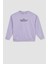 Kız Çocuk Relax Fit Bisiklet Yaka Baskılı Sweatshirt Z4188A623SP 6