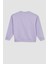 Kız Çocuk Relax Fit Bisiklet Yaka Baskılı Sweatshirt Z4188A623SP 8