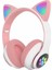 STN28 Wireless Kedi Kulak Sevimli Kablosuz Bluetooth 5.0 LED Işıklı Şık Kulaküstü Kulaklık 1