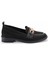 Siyah Triko Kadın Loafer Ayakkabı K01196000182 2