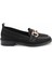 Siyah Triko Kadın Loafer Ayakkabı K01196000582 2