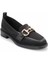 Siyah Triko Kadın Loafer Ayakkabı K01196000582 3