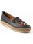 Siyah Leather Kadın Casual Ayakkabı K01300301503 3