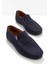 Lacivert Nubuk Leather Erkek Loafer Ayakkabı E01733200801 1