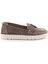 Vizon Süet Leather Kadın Loafer Ayakkabı K01286654002 2