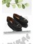 Siyah Süet Kadın Loafer Ayakkabı K01778166602 1