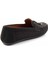 Siyah Süet Kadın Loafer Ayakkabı K01778166602 4