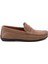 Kahve Nubuk Leather Erkek Loafer Ayakkabı E01733200801 2