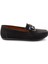 Siyah Süet Kadın Loafer Ayakkabı K01778166502 2