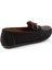 Siyah Süet Kadın Loafer Ayakkabı K01778166502 4